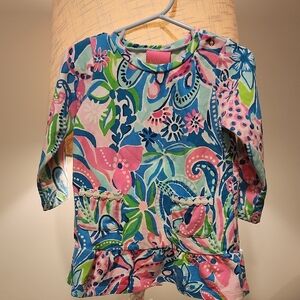 18-24 Months - Lilly Pulitzer Vira Dress Turquoise Oasis Golden Hour